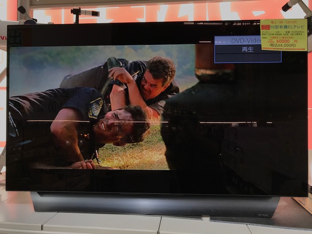 55型有機ELテレビ 2019年製 LG 60,000円(66,000円税込)OLED55C8PJA 