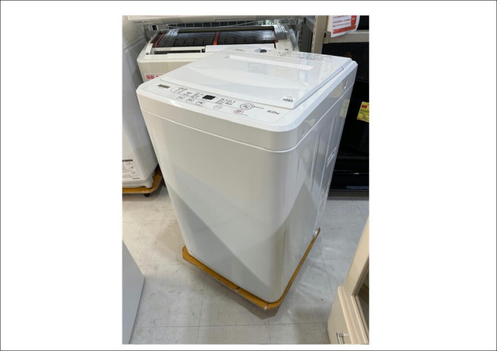2022年 ヤマダ 洗濯機 8kg 白 - 愛知県の家電