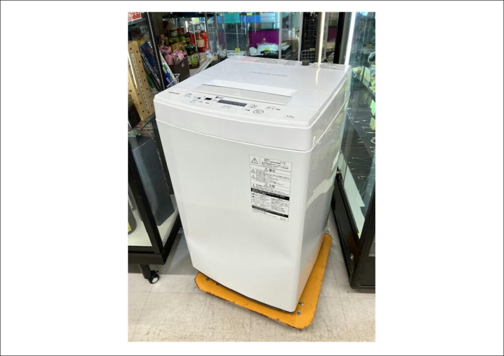 洗濯機 TOSHIBA 東芝 AW-45M7 4.5kg 2020年製 - 生活家電