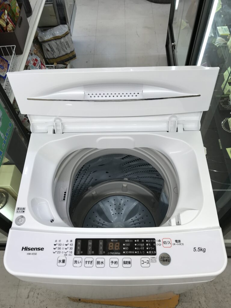 ☆Hisense 2021年製 洗濯機 5.5kg HW-K55E☆ - 生活家電