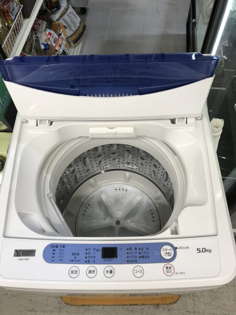 5.0kg洗濯機 2019年製 ヤマダ電機 17,000円（18,700円税込）YWM-T50G1