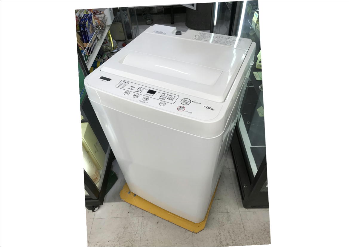 洗濯機 4.5kg ヤマダ YWM-T45H1 リユース品 - 生活家電
