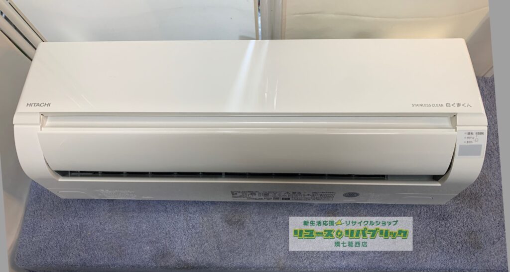 HITACHI 白くまくん6畳用ルームエアコン2022年製RAS-W22MBK HITACHI 白くまくん6畳用ルームエアコン2022年製RAS-W22MBK