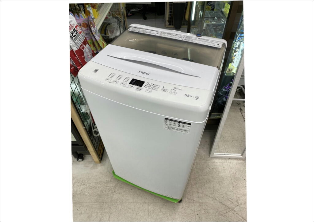 5.5kg洗濯機 2023年製 ハイアール 18,000円（19,800円税込）JW-U55B